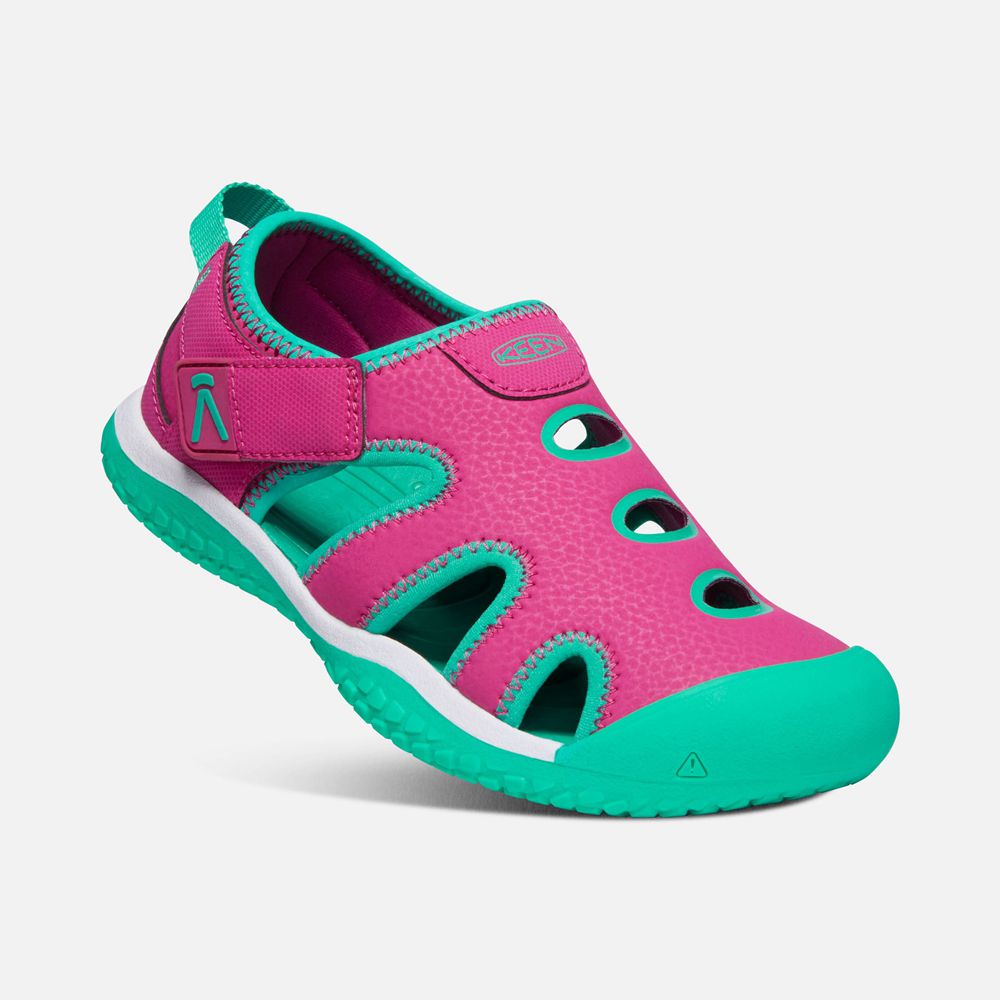 Sandalias Keen Mexico Rosas/Verdes - Niños Stingray - VW1564327